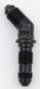 #3 x 45 Deg Bulkhead Fitting Black