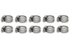 S.S. Worm Gear Clamps .44in to .90in 10 Pack