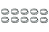 Stainless Steel Pinch Cl amps: 7.0-8.7mm 10 Pack