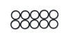 Package of 10 -8AN Rubbe r O-Rings