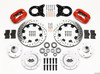 Front Disc Brake Kit Red HD 65-69 Mustang