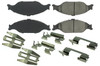 Posi-Quiet Semi-Metallic Brake Pads with Hardwar