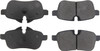 Posi-Quiet Ceramic Brake Pads with Shims and Har