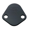 Fuel Pump Block-Off Plate Black w/Ford Logo