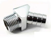 Aluminum 45 Degree Fitti ng 1/2In NPT 5/8In Barbs