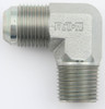 90 Male Elbow #8 To 3/8 Npt Steel Fitting