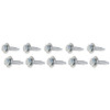 Body Bolt 1-1/8in 10pk Silver