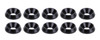 Countersunk Washer Blk 1/4in x 3/4in 10pk