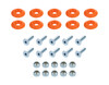 Countersunk Bolt Kit Orange 10pk