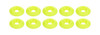 Countersunk Washer Fluorescent Yellow 10pk