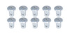 Oval Hd T-30 Torx Fast. 7/16 .550in 10pk Alum