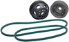 It is required to use the ALL48252 power steering pump or upgrade an existing pump to the pulley for the 1/2 wide belt groove using ALL48253 pulley.This kit includes the following belts.ALL86127 Water Pump To Crank Pulleys (29)ALL86128 Water Pump to Crank to P/S Pulleys (37)ALL31084 1:1 Crank Pulley ALL31085 1:1 Water Pump Pulley
