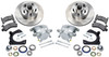 THIS BRAKE KIT WILL WORK WITH MOST DROPPED SPINDLES.