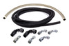 Kit Includes:14' of -6 Cloth Covered Hyd Hose, 1pc of -6 Straight Hose End  1pc of -6 45 Deg Hose End, 3pc of -6 90 Deg Hose Ends3'  of -10 Stainless Braided Hose, 2pc of -10 90 Deg Hose Ends