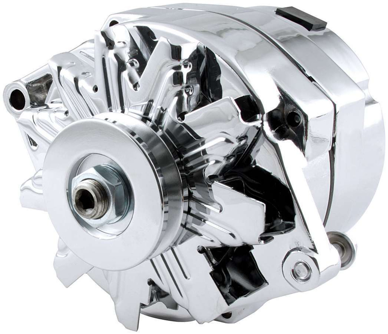 This alternator only requires a one-wire connection but may also be used in three wire applications as original by removing installed plug. Pulley has a .675 ID hole, shaft size is .670.