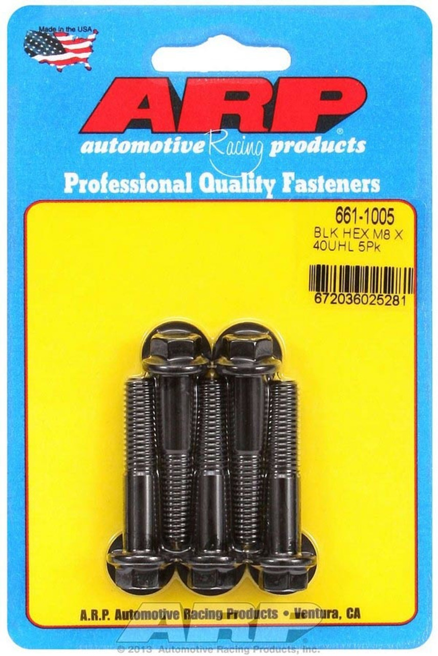 8mm x 1.25 x 40mm 6pt Bolt Kit (5pk)