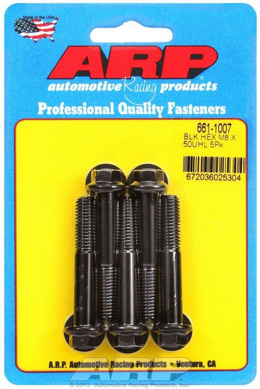 8mm x 1.25 x 50mm 6pt Bolt Kit (5pk)