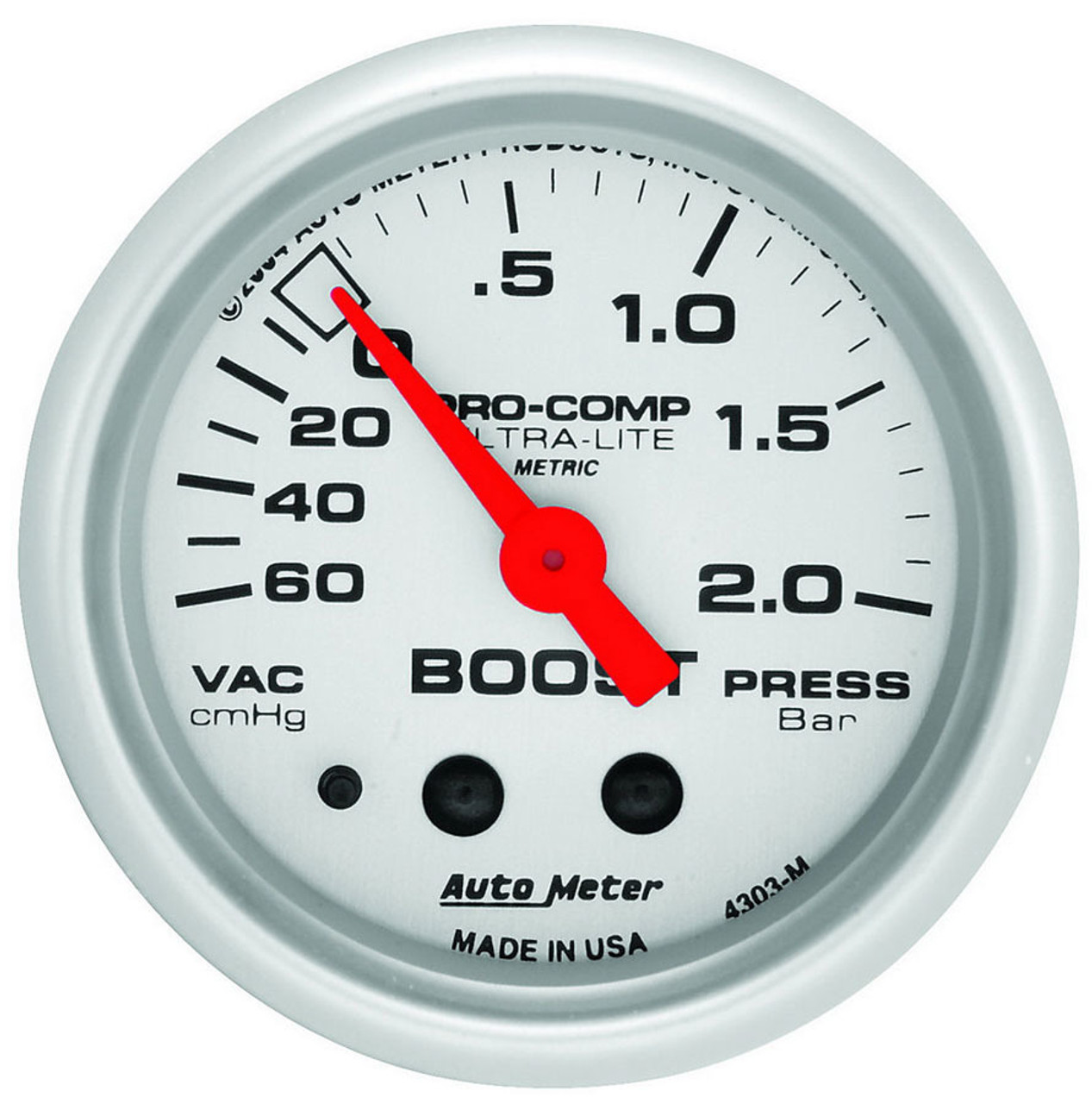 2-1/16 Vacuum/Boost Gauge - 60cm hg