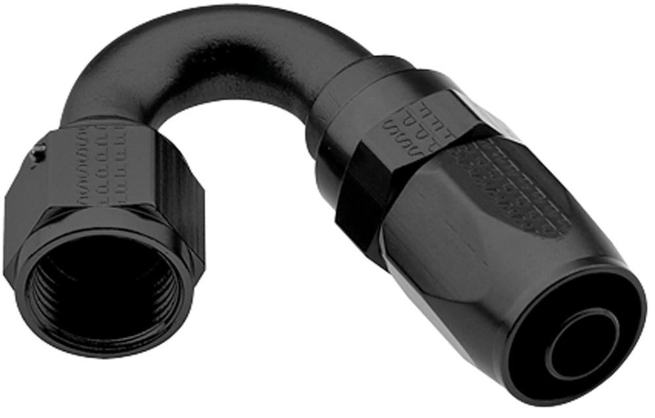 Hose Fitting #6 150 Deg Pro-Flow Black