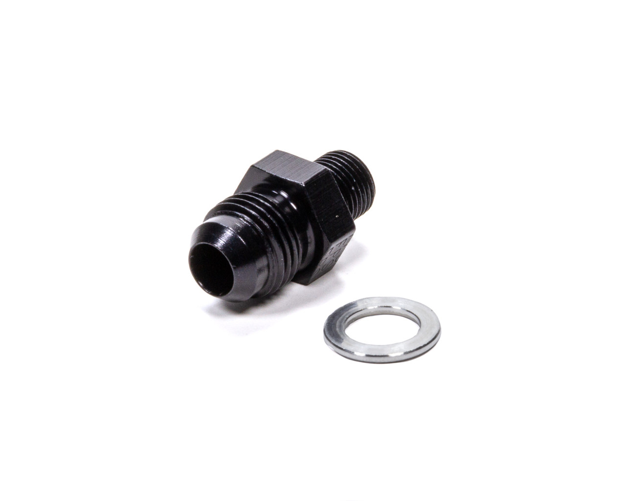 #6 x 1/8NPS Transmission Adapter Fitting Black
