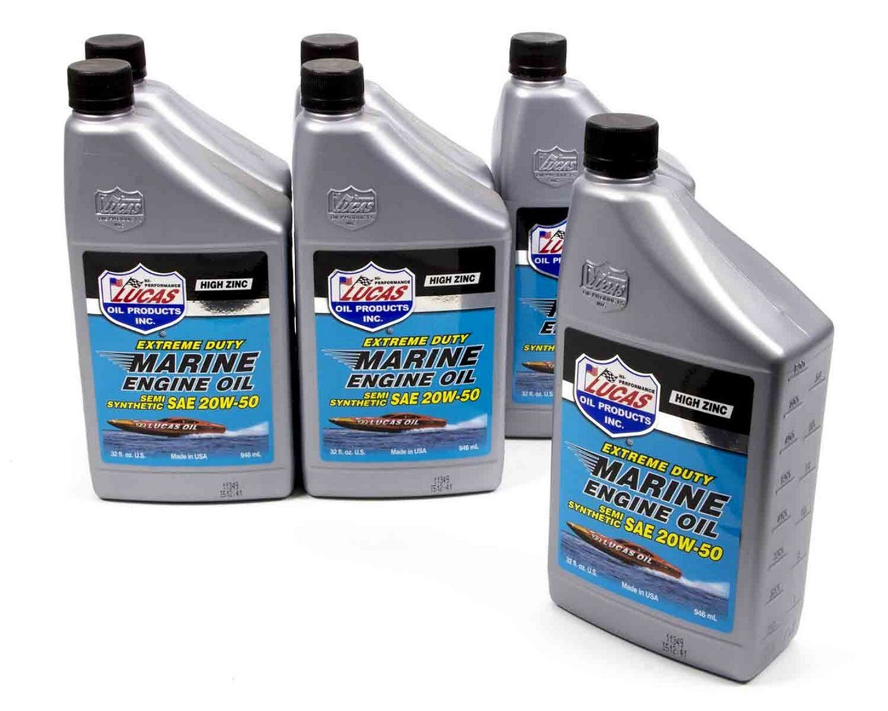 Marine Semi-Synthetic SAE 20w50 6x1 Qt
