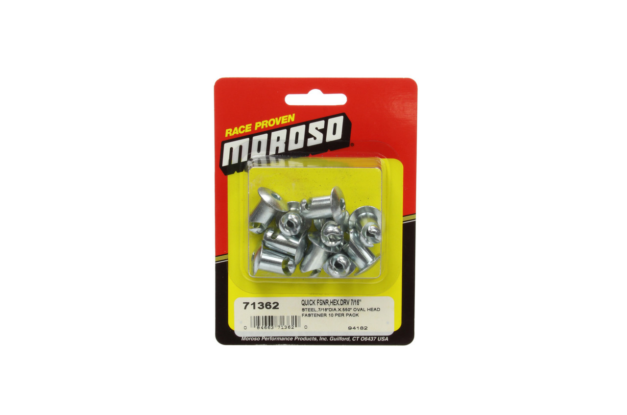 Steel Quick Fasteners- Oval Head-7/16in x .55in