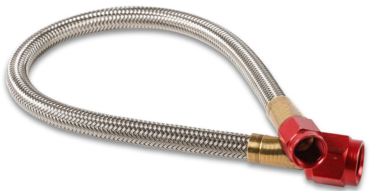 12in. Nitrous Hose -4an/-3an- Red Ends