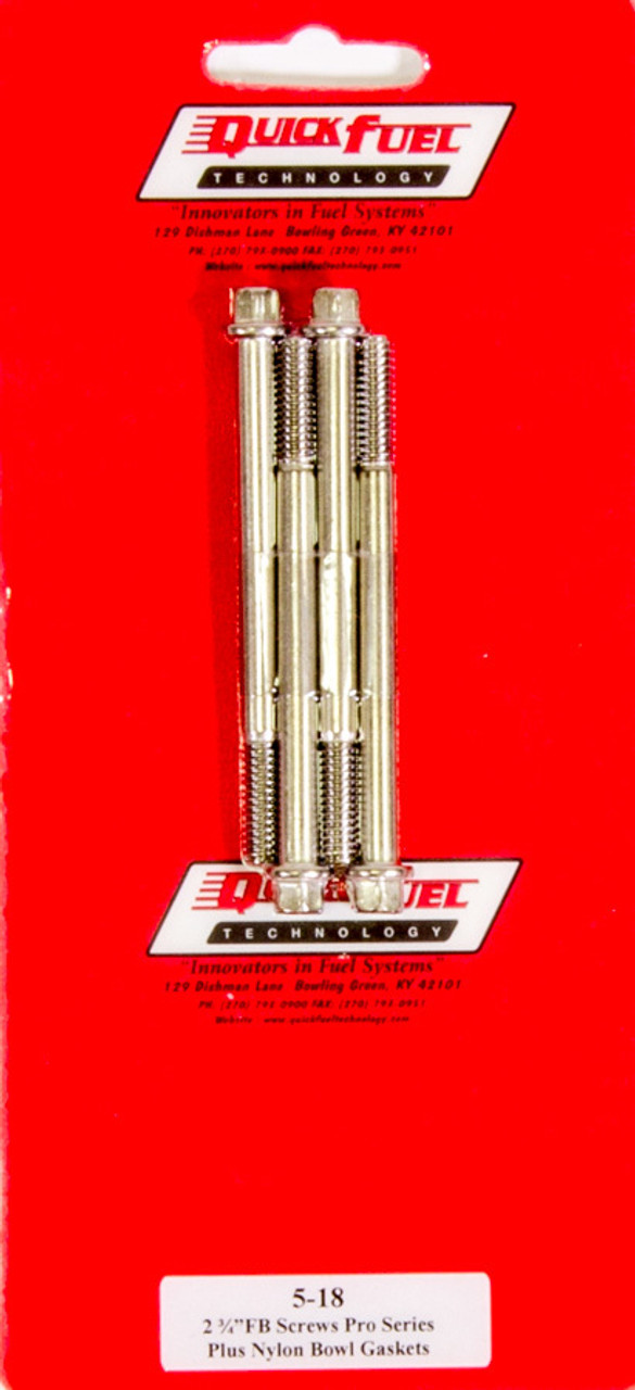 Fuel Bowl Screws - Pro Series - 4-Pack