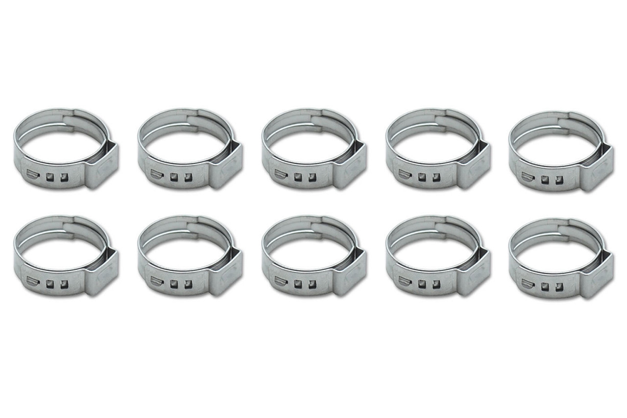 Stainless Steel Pinch Cl amps 11.3-13.8mm 10 Pack