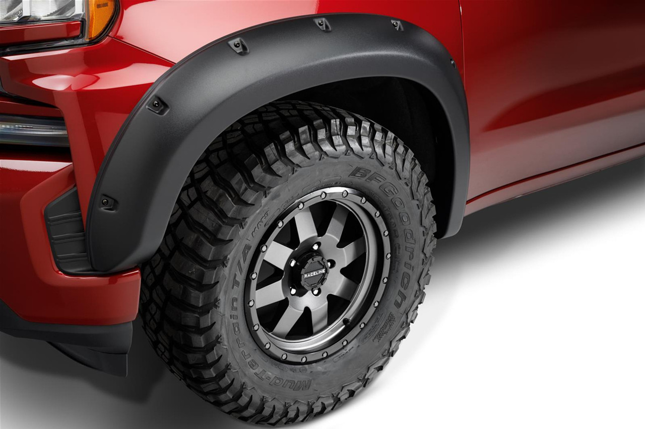 19-    Sierra 1500 Forge Fender Flares Black 4Pcs