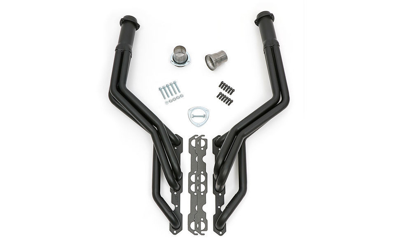 S-10 SBC Swap Header Long Tube Black Maxx