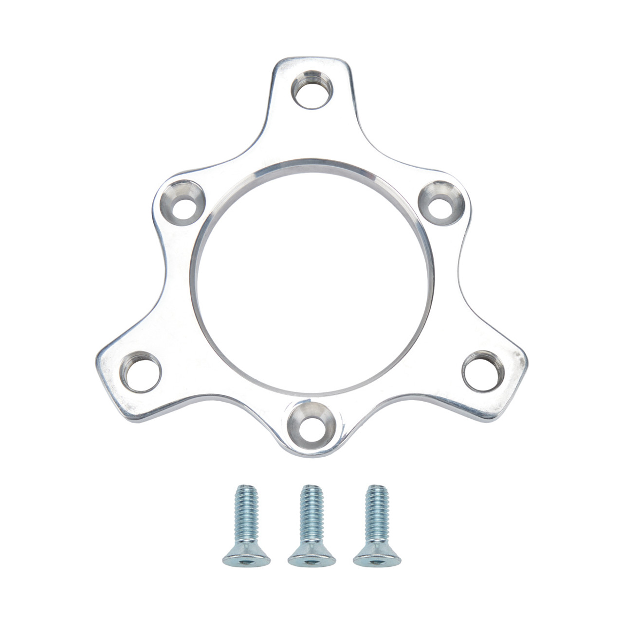 Rotor Adapter Front Hub w/Bolts Polished