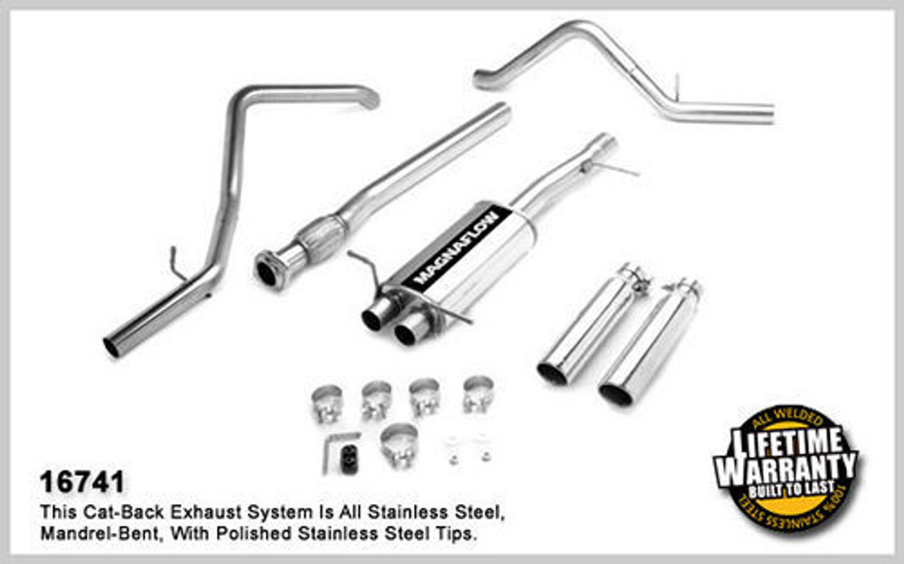 07-   GM 1500 P/U V8 Gas Cat Back Kit