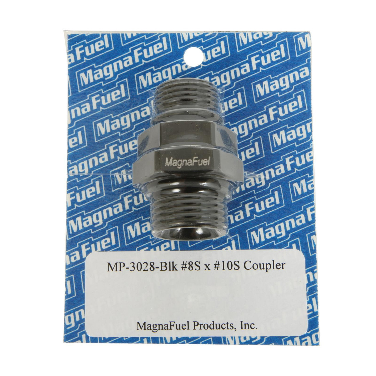 Coupler Fitting - 10an to 8an Straight - Black