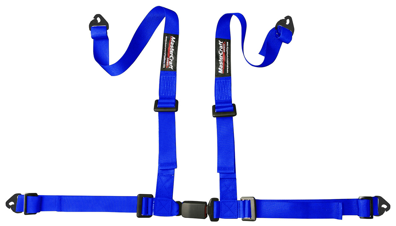 Seat Belt Restraint 2in 4 Point Snap In Blue