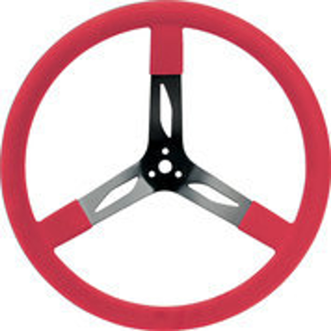 17in Steering Wheel Steel Red