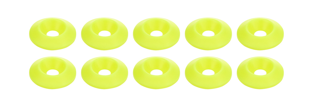 Countersunk Washer Fluorescent Yellow 10pk