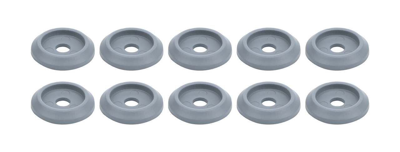 Body Bolt Washer Plastic Silver 10pk