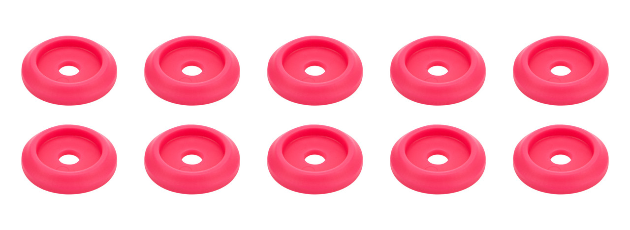 Body Bolt Washer Plastic Pink 10pk