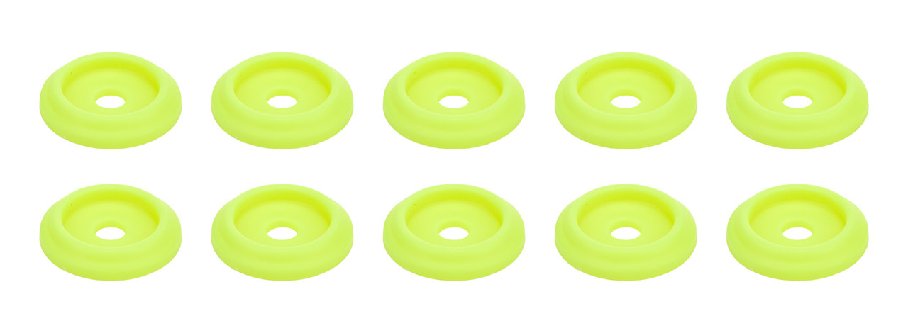 Body Bolt Washer Plastic Fluorescent Yellow 10pk