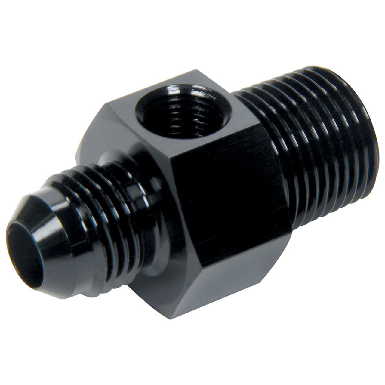 Gauge Adapter 3/8in NPT x -6 Male x 1/8in NPT