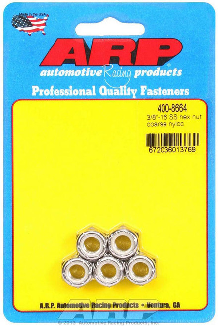 S/S Hex Nyloc Nuts 3/8-16 (5)