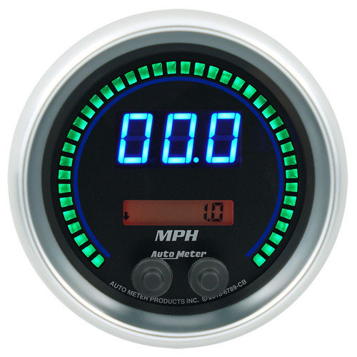 3-3/8 Speedometer 260mph Elite Digital CB Series