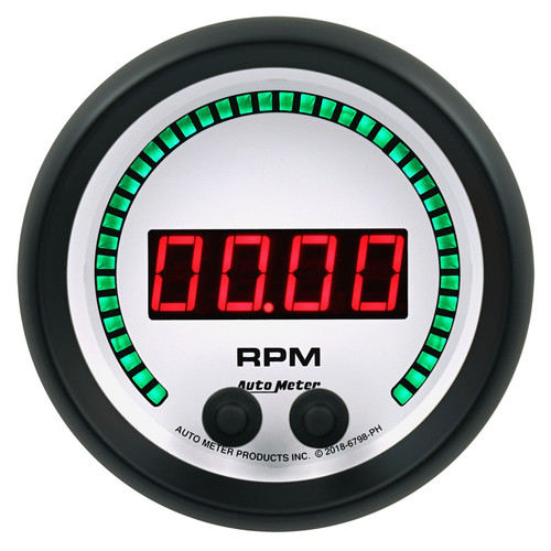 3-3/8 16K RPM Tachometer Elite Digital PH Series
