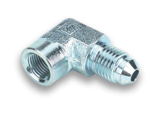 -3 90 Deg. to 1/8 NPT Gauge Fitting -3 90 Deg. to 1/8 NPT Gauge Fitting