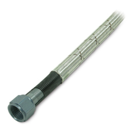 SST/Teflon Hose Assembly -4an x 3in Blue