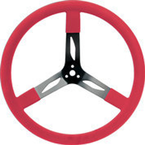 17in Steering Wheel Steel Red