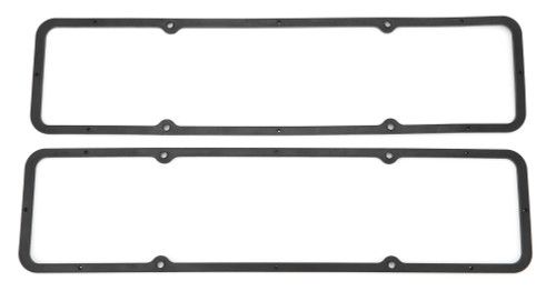 Black Rubber SB Chevy Valve Cover Gaskets Pair