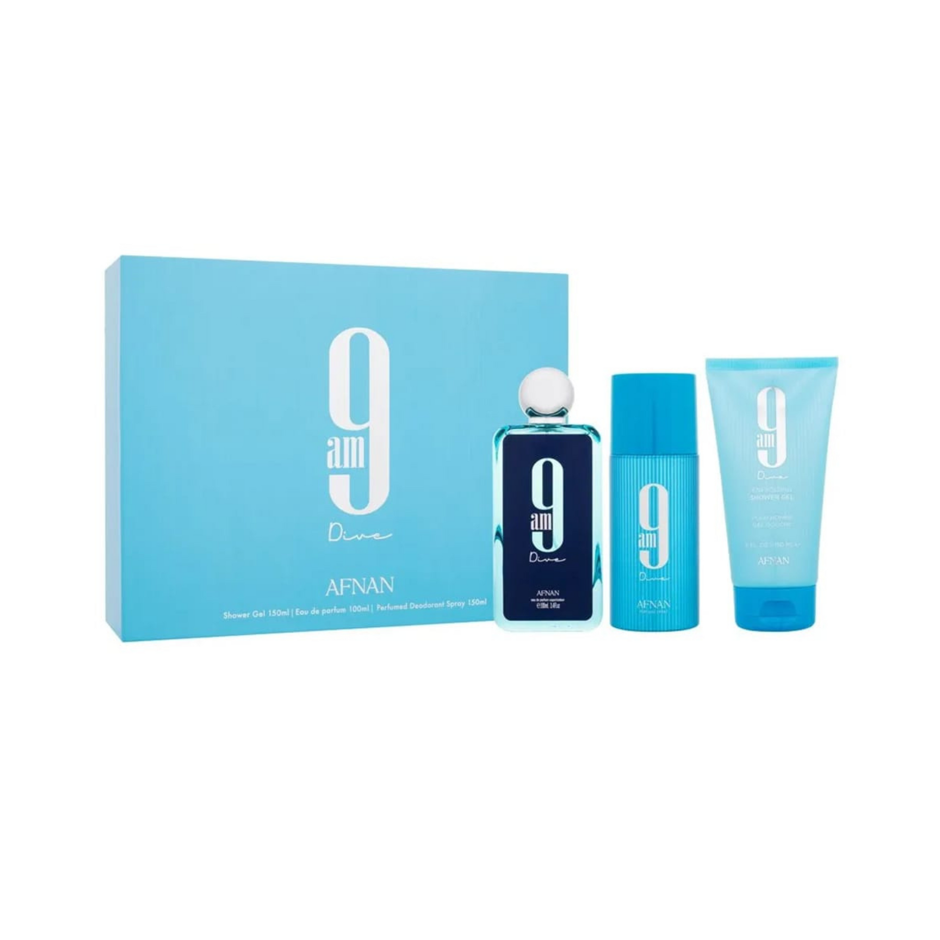 Afnan 9 AM Dive 3-Piece Gift Set for Unisex