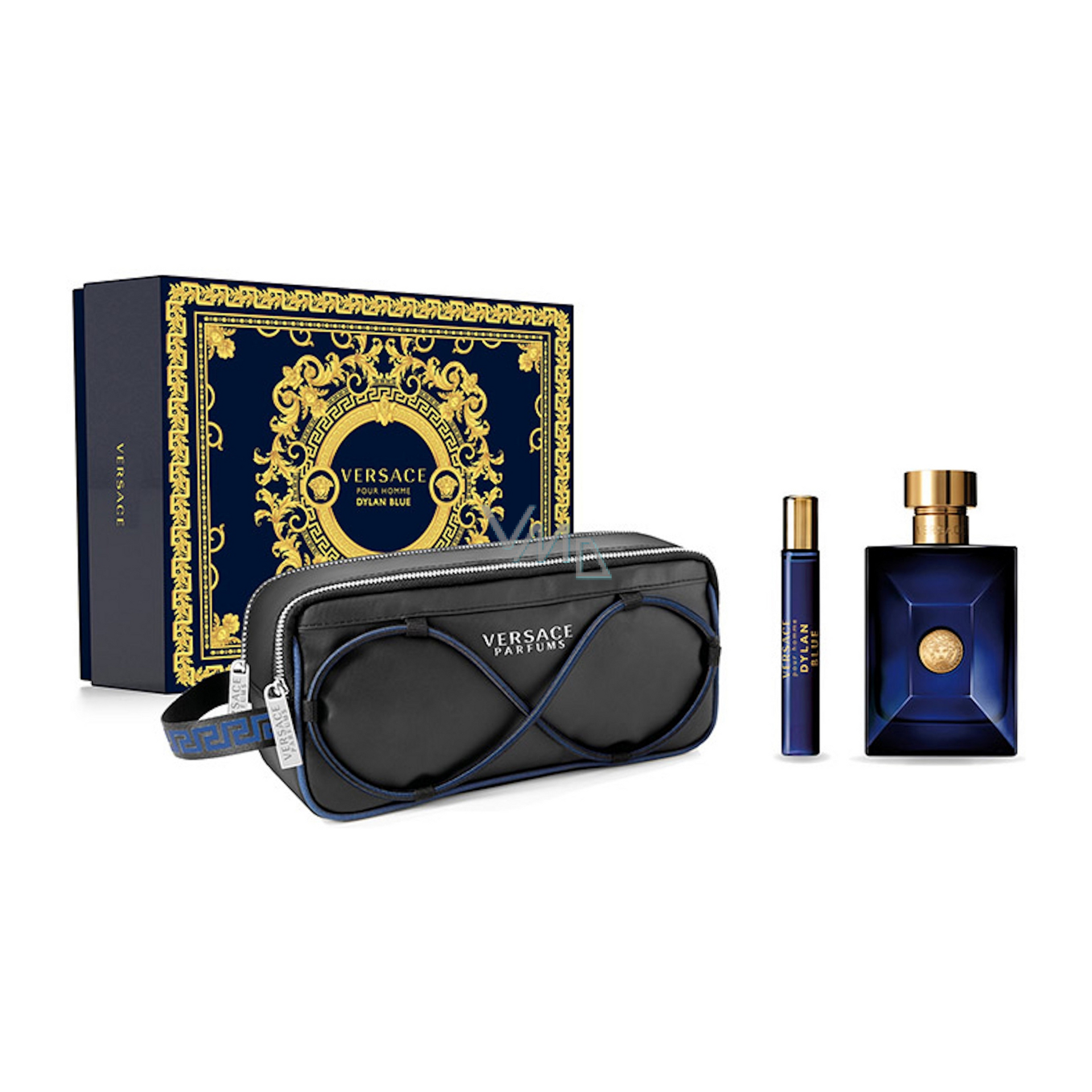Versace Dylan Blue Pour Homme 3 PCS Gift Set Mens Fragrance